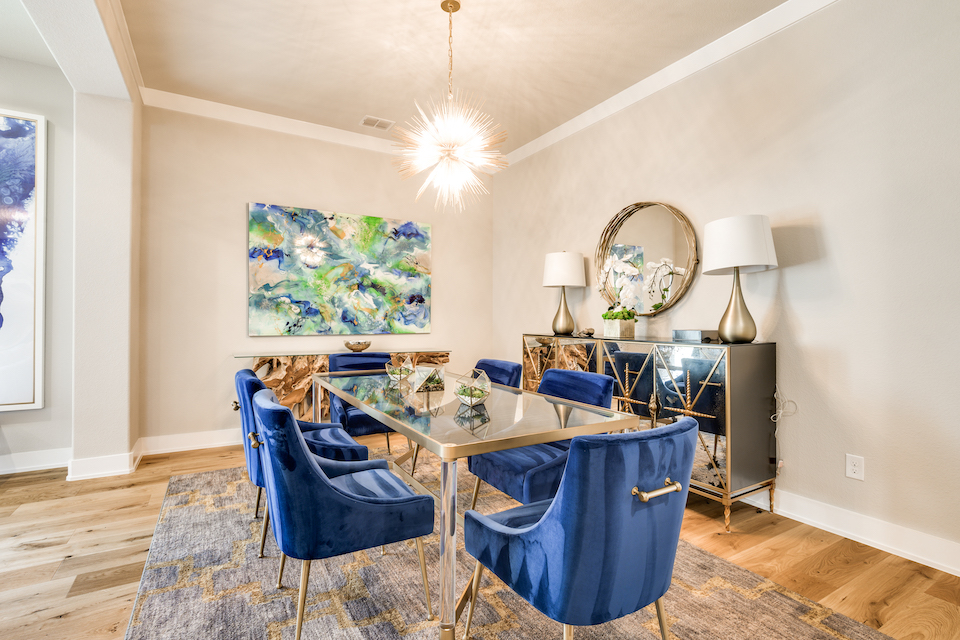 Dining room at 7611 Traveller Street in Frisco, Texas